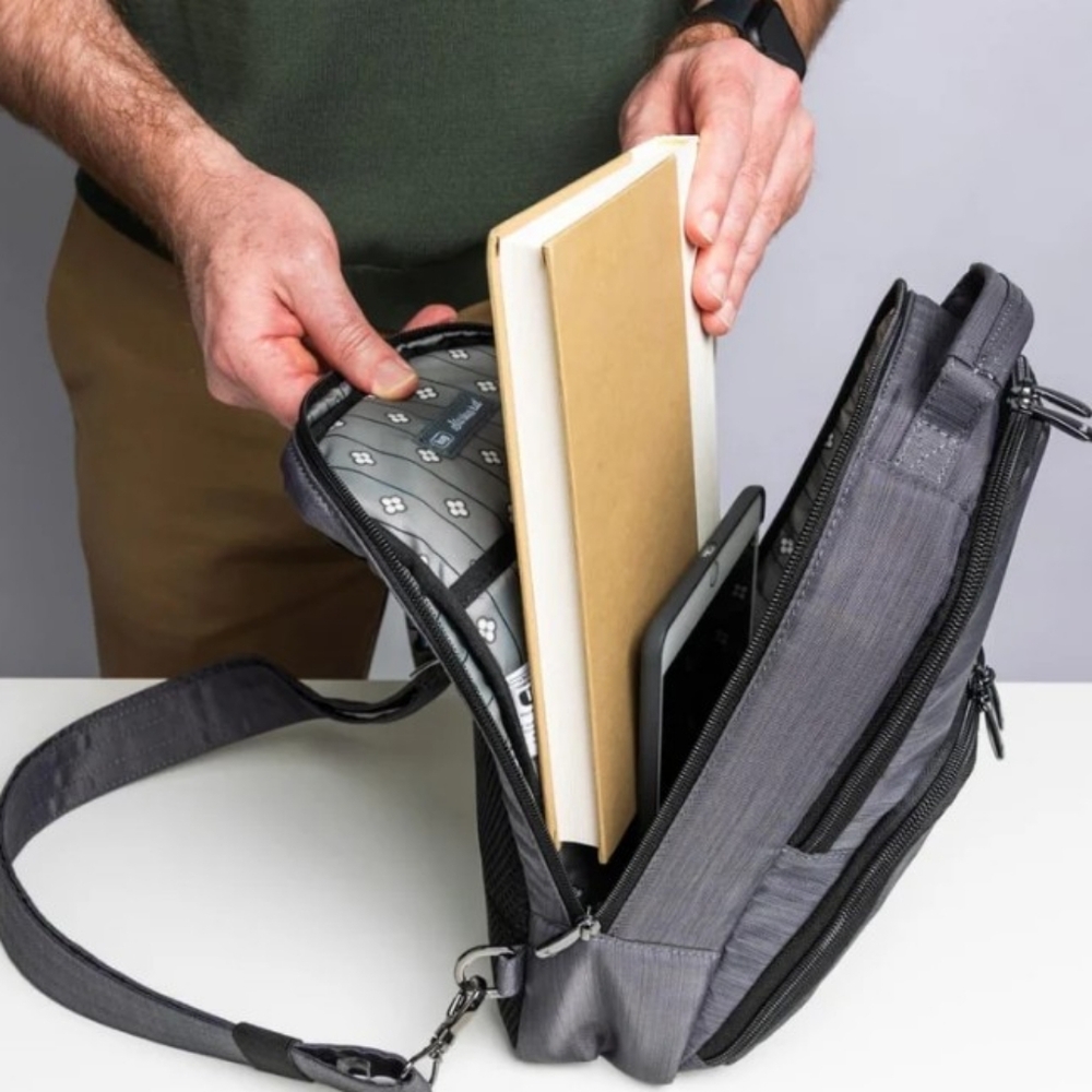 LUG Starboard Brushed Sling Bag - Brushed Camo Olive - Picture 4 of 12
